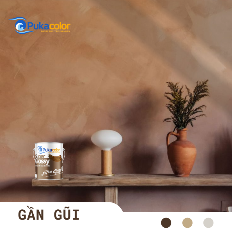 SƠN TƯỜNG ĐẤT – HÀNH TRÌNH TRỞ VỀ VỚI TỰ NHIÊN VÀ HƠI THỞ THỜI GIAN 90S 5 Sơn - tường đất - pukacolor- decor