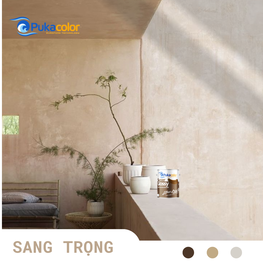 SƠN TƯỜNG ĐẤT – HÀNH TRÌNH TRỞ VỀ VỚI TỰ NHIÊN VÀ HƠI THỞ THỜI GIAN 90S 1 Sơn hiệu ứng tường đất pukacolor decor