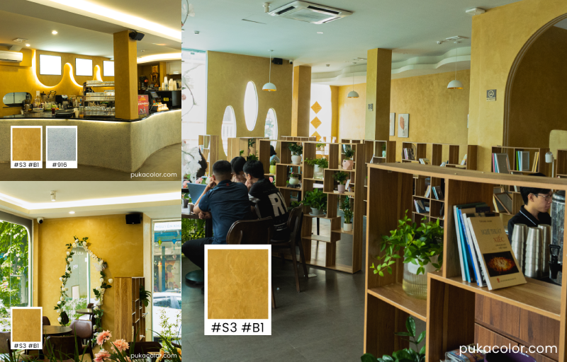 Thi công sơn hiệu ứng trọn gói toàn quốc - Báo giá chuẩn 2025 7 Sơn hiệu ứng bê tông puakcolor cho quán cafe