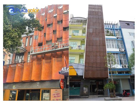 Dịch Vụ Thi Công Sơn Hiệu Ứng Rỉ Sét Chuyên Nghiệp - Pukacolor Chuyên Thi Công Sơn Hiệu Ứng 3 Thi công sơn hiệu ứng rỉ sét thực tế tại công trình bởi pukacolor